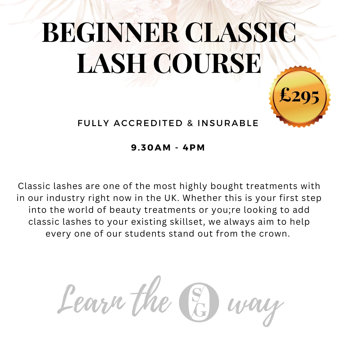 ACCREDITED BEGINNER CLASSIC LASH COURSE